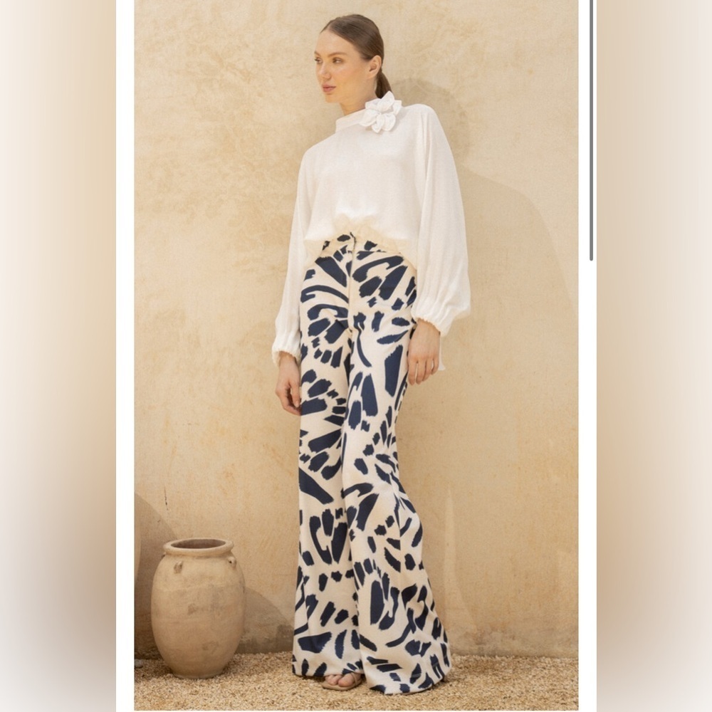 Andres Otalora Espejismo Scuba wide legs Pants s 10